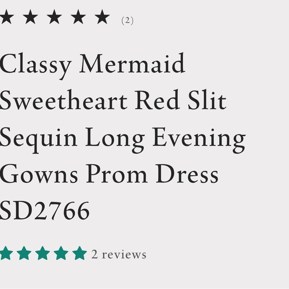 Classy mermaid prom dress 👗 - Picture 4 of 9